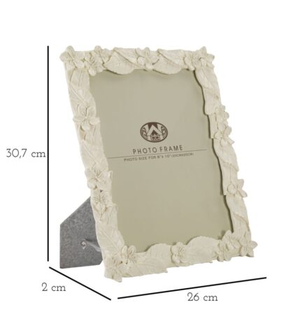 CORNICE LEAF CREAM CM 26X2X30,7 (MISURA INTERNA CM 20X25) - immagine 6