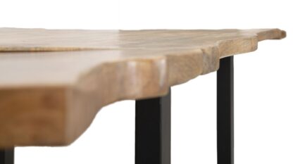 TAVOLO DA PRANZO EDGE ALL. CM 180X90X77-LUNGHEZZA TOTALE 280 (LEGNO DI MANGO) - immagine 10