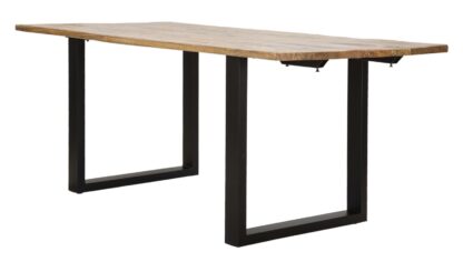 TAVOLO DA PRANZO EDGE ALL. CM 180X90X77-LUNGHEZZA TOTALE 280 (LEGNO DI MANGO) - immagine 4