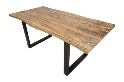 TAVOLO DA PRANZO EDGE ALL. CM 180X90X77-LUNGHEZZA TOTALE 280 (LEGNO DI MANGO) - immagine 5