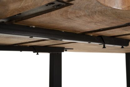 TAVOLO DA PRANZO EDGE ALL. CM 180X90X77-LUNGHEZZA TOTALE 280 (LEGNO DI MANGO) - immagine 9