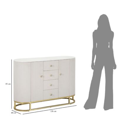 MOBILE MONTPELLIER CREMA CM 120X40X85 - immagine 9