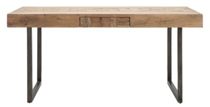 TAVOLO DA PRANZO MUMBAI ALL.CM 160X90X77-LUNGHEZZA TOTALE 240(ACACIA NICOLITICA) - immagine 4