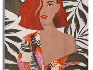 STAMPA DIPINTO LADY JUNGLE -A- 80X2,8X120