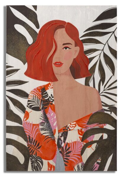 STAMPA DIPINTO LADY JUNGLE -A- 80X2,8X120