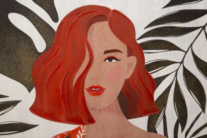 STAMPA DIPINTO LADY JUNGLE -A- 80X2,8X120 - immagine 2