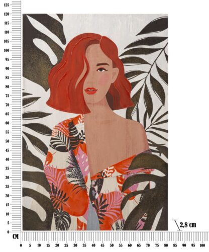 STAMPA DIPINTO LADY JUNGLE -A- 80X2,8X120 - immagine 6