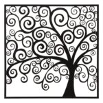 PANNELLO IN FERRO THREE PLUS CM 100X1X100 stile GLAM