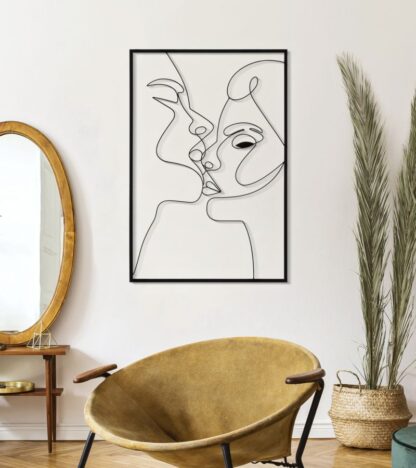 PANNELLO IN FERRO KISS CM 60X1X90 - immagine 5