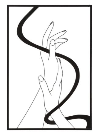 PANNELLO IN FERRO HANDS CM 60X1X90