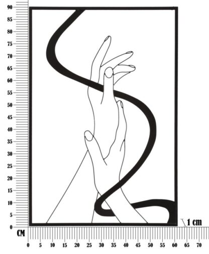 PANNELLO IN FERRO HANDS CM 60X1X90 - immagine 6