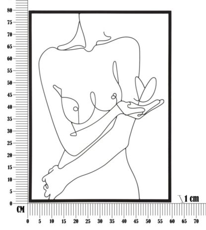 PANNELLO IN FERRO NUDITY CM 60X1X80 - immagine 6