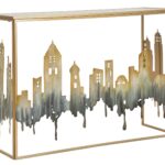 CONSOLE CITY CM 110X38,5X81 stile GLAM