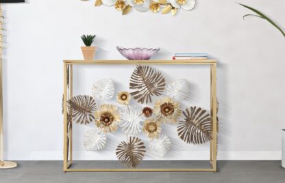 CONSOLE GLAM FLORIS CM 113X40X80 - immagine 8