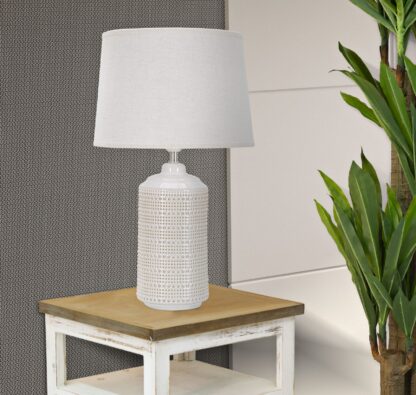 LAMPADA DA TAVOLO POINT IN CERAMICA  CM Ø 28X47 - immagine 5