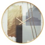 OROLOGIO GLASS MOTIF CM Ø 80X5 stile GLAM