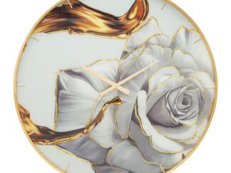 OROLOGIO GLASS ROSE CM Ø 80X5