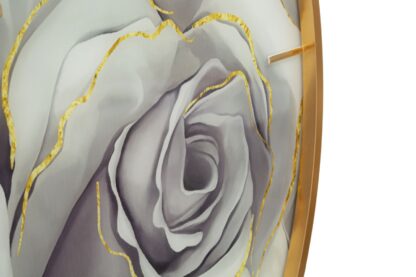 OROLOGIO GLASS ROSE CM Ø 80X5 - immagine 3