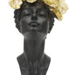 DONNA C/FARLALLE IN TESTA CM 21X20X36,5