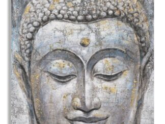 DIPINTO SU TELA FACE BUDDHA LIGHT -A- CM 80X3X120