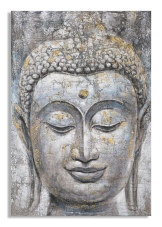 DIPINTO SU TELA FACE BUDDHA LIGHT -A- CM 80X3X120