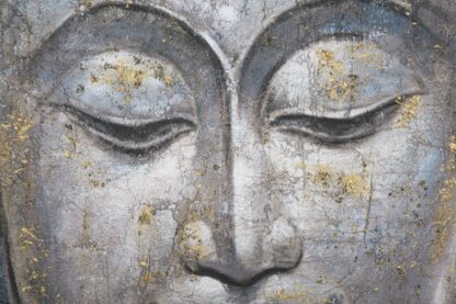 DIPINTO SU TELA FACE BUDDHA LIGHT -A- CM 80X3X120 - immagine 2