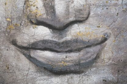 DIPINTO SU TELA FACE BUDDHA LIGHT -A- CM 80X3X120 - immagine 5