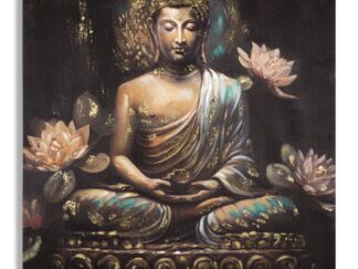 DIPINTO SU TELA BUDDHA -A- CM 100X3X100
