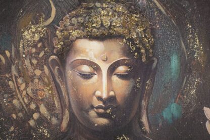 DIPINTO SU TELA BUDDHA -A- CM 100X3X100 - immagine 2