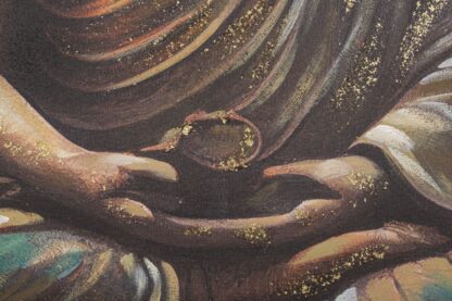 DIPINTO SU TELA BUDDHA -A- CM 100X3X100 - immagine 3