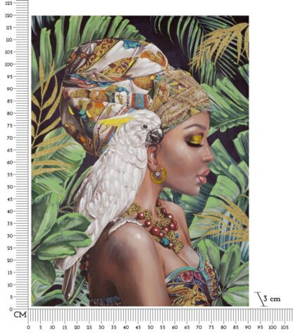 DIPINTO SU TELA KLOE VERTICALE CM 90X3X120 - immagine 6