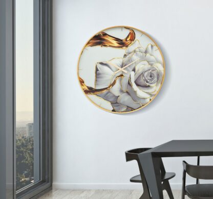 OROLOGIO GLASS ROSE CM Ø 80X5 - immagine 5