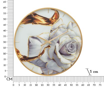 OROLOGIO GLASS ROSE CM Ø 60X5 - immagine 6