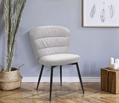 SEDIA LOSANNA GRIGIA SET 2 PZ CM 58X60,5X85 - immagine 8