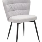 SEDIA LOSANNA GRIGIA SET 2 PZ CM 58X60,5X85