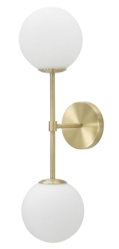 LAMPADA DA MURO GLAMY DOPPIA CM 15x21x55 - immagine 2