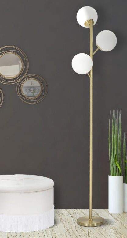 LAMPADA DA TERRA GLAMY 3 LUCI CM Ø 36x190 - immagine 7