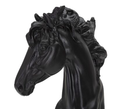 CAVALLO NERO E ORO CM 14X11X27 - immagine 5
