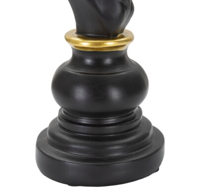 CAVALLO NERO E ORO CM 14X11X27 - immagine 6