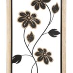 PANNELLO IN FERRO E LEGNO GIRISH -A- CM 30X2,5X60