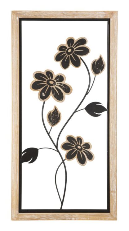PANNELLO IN FERRO E LEGNO GIRISH -A- CM 30X2,5X60