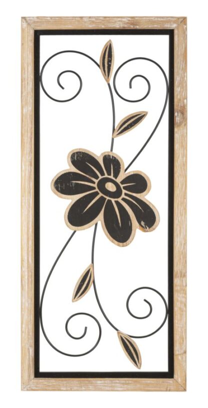 PANNELLO IN FERRO E LEGNO KOMAN -A- CM 26X2,5X60