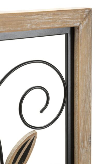 PANNELLO IN FERRO E LEGNO KOMAN -B- CM 26X2,5X60 - immagine 3