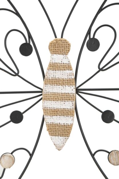 PANNELLO IN FERRO E LEGNO BUTTERFLY CM 39,5X1,5X33,5 MIN 2 - immagine 2