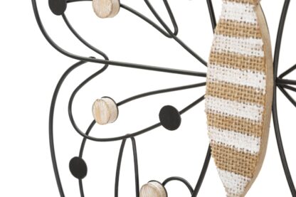 PANNELLO IN FERRO E LEGNO BUTTERFLY CM 39,5X1,5X33,5 MIN 2 - immagine 4