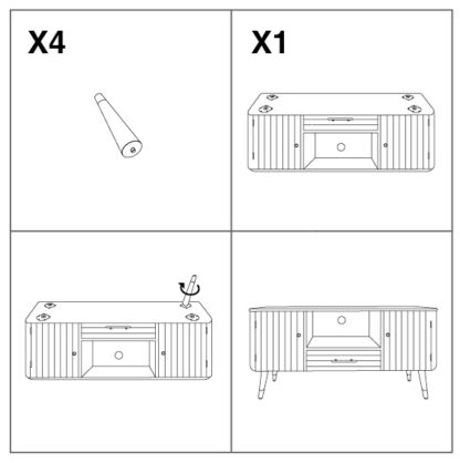 P/TV MATERA CM  117X40X60 - immagine 11