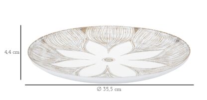 PIATTO S/TASCHE RESINA ATENE CM Ø 35,5X4,4 - immagine 6