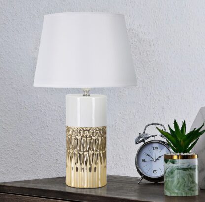 LAMPADA DA TAVOLO GLAM ELEGANT CM Ø 30X48,5 - immagine 5