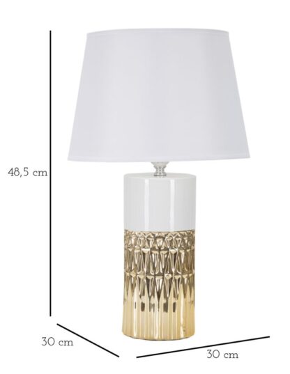 LAMPADA DA TAVOLO GLAM ELEGANT CM Ø 30X48,5 - immagine 6