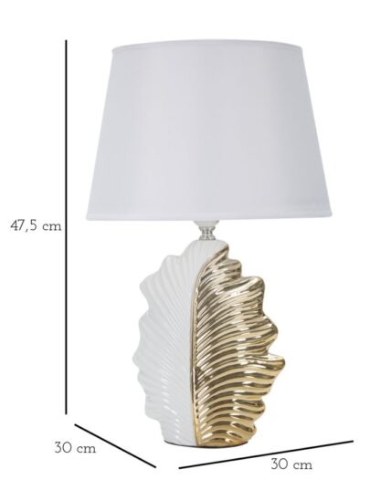 LAMPADA DA TAVOLO GLAM LEAF CM 30X47,5 - immagine 6